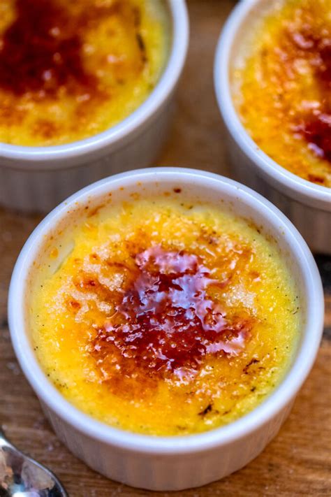 Easy classic crème brûlée hits the spot with a rich, thick vanilla custard and caramelized sugar topping. Instant Pot Creme Brulee Video - Sweet and Savory Meals