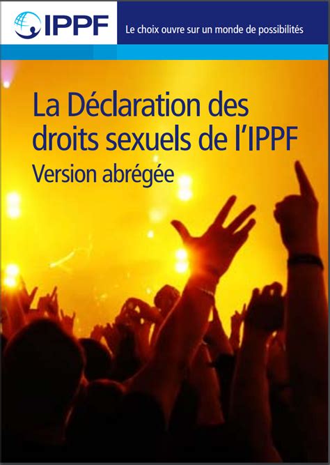 La Déclaration Des Droits Sexuels De Lippf Version Abrégée 2016 Isothèque