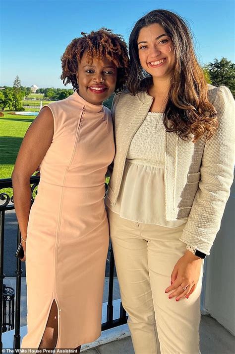 Bidens Press Secretary Karine Jean Pierre Posed At The White House In