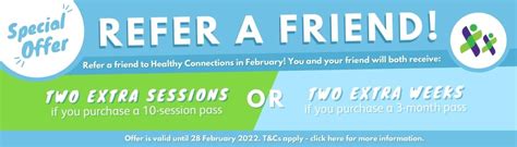 Hc Refer A Friend Offer Healthy Connections