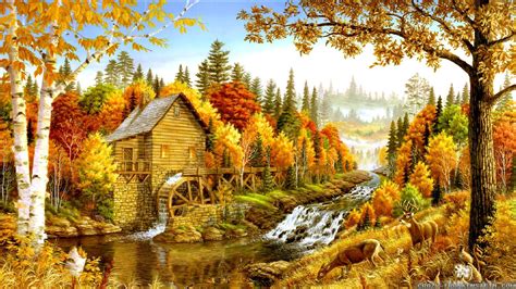 66 Autumn Landscape Wallpaper On Wallpapersafari