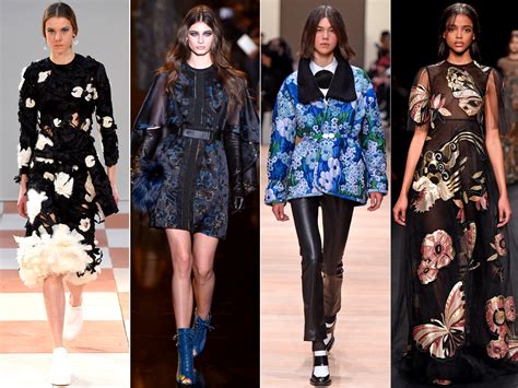 Pictures Fall 2015 Trends From Paris Fashion Week Florals Fall 2015