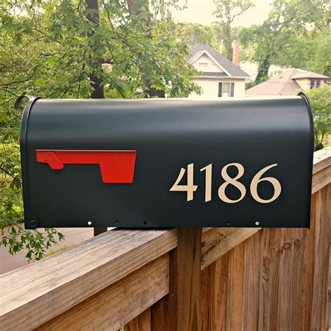 Protecting your mailbox from hacking and theft. Redressed traditional style custom mailbox numbers