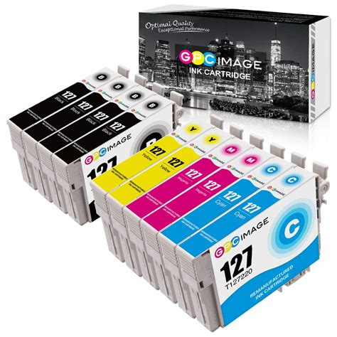 Gpc Image Remanufactured Ink Cartridge Replacement For Epson 127 T127 To Use With Nx530 Nx625 Wf