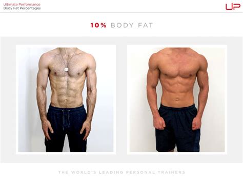 Male Body Fat Percentage Comparison Visual Guide Ultimate Performance