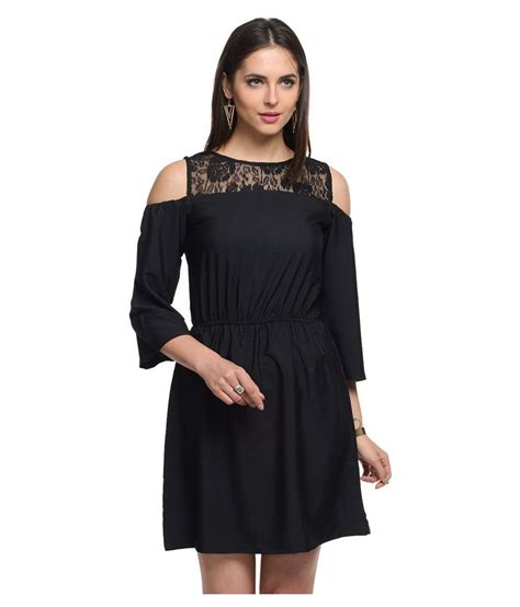 At499 Black Polyester Dresses Buy At499 Black Polyester Dresses