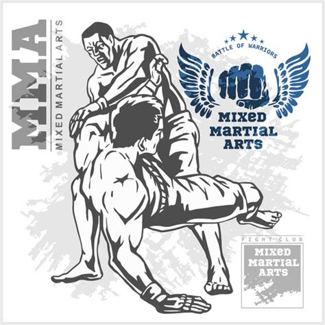 Mma Mixed Martial Arts Vector Free Download