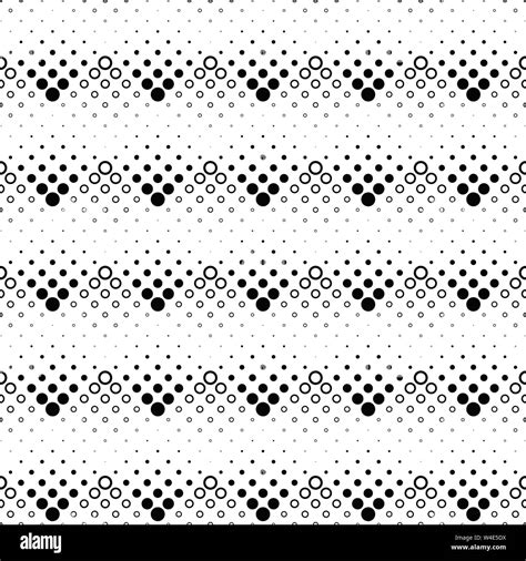 Geometrical Seamless Black White Circle Pattern Background Design