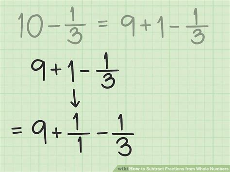 How to add 3 fractions with whole numbers and unlike denominators. How to Subtract Fractions from Whole Numbers: 10 Steps