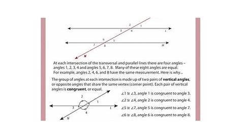 grade 7 lines and angles worksheet