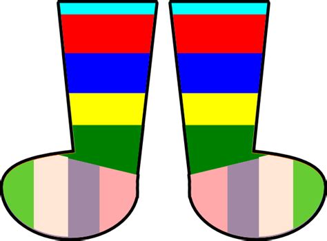 Clothing Rainbow Socks Clip Art At Vector Clip Art Online