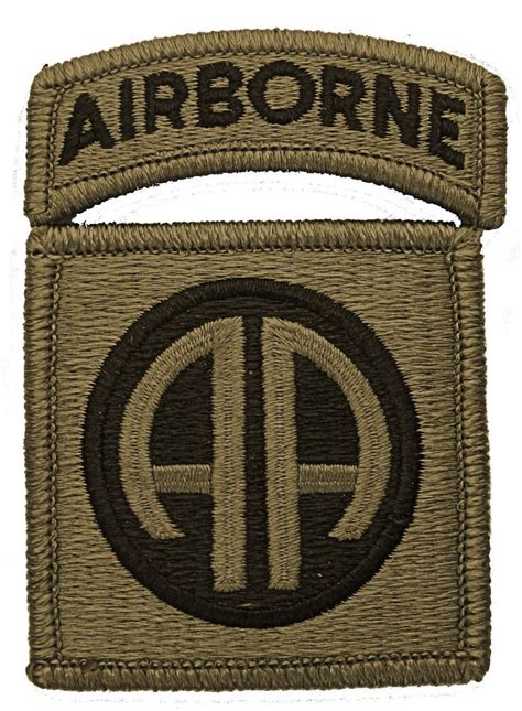 82nd Airborne Multicam Patch With Airborne Tab Ad Airborne Ad