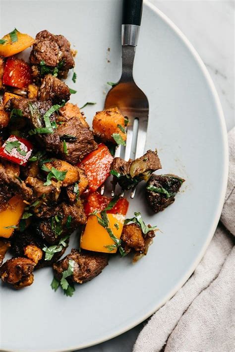 You can use a grill pan for the stovetop, a george foreman. Whole30 Steak Bites with Sweet Potatoes and Peppers ...