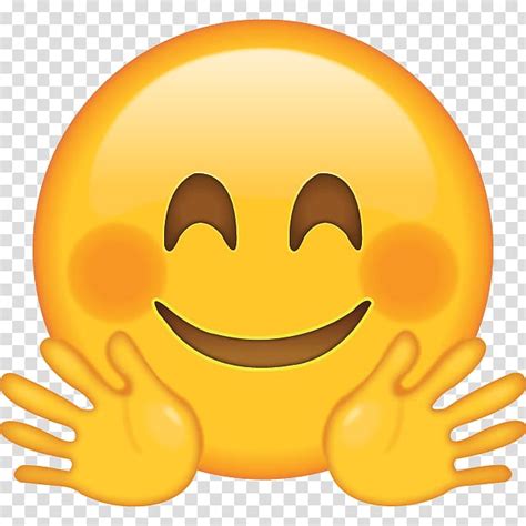 Emoji Hug Emoticon Emoji Face Smile Emoji Transparent Background Png
