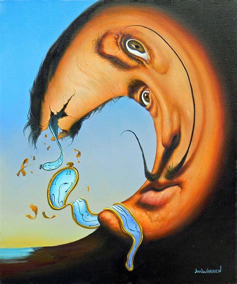 Salvador Dali Melting Clocks Painting