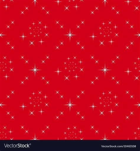 Seamless Red Background White Stars Royalty Free Vector
