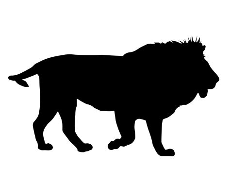 Lion Silhouette At Getdrawings Free Download