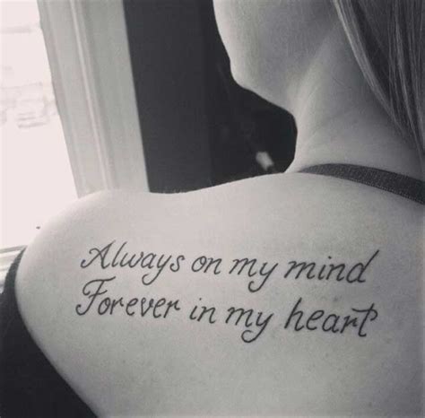 Love transforms negative qualities into positive ones and turns anger into kindness. 30 Relatable Love Quote Tattoos - TattooBlend