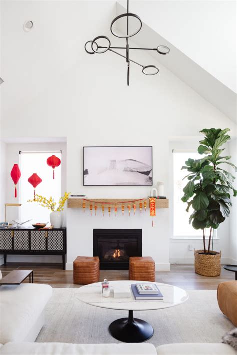 How We Decorate Our Living Room For Lunar New Year Color And Chic