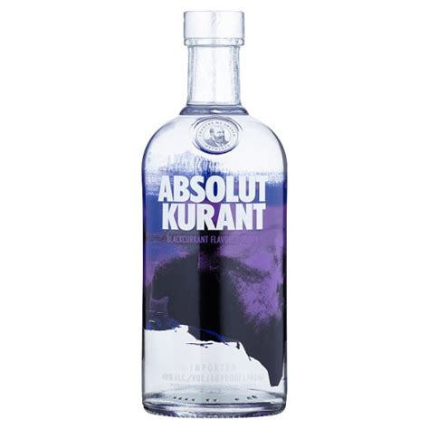Absolut Kurant Vodka With Black Currant Flavour 700 Ml Tesco Groceries