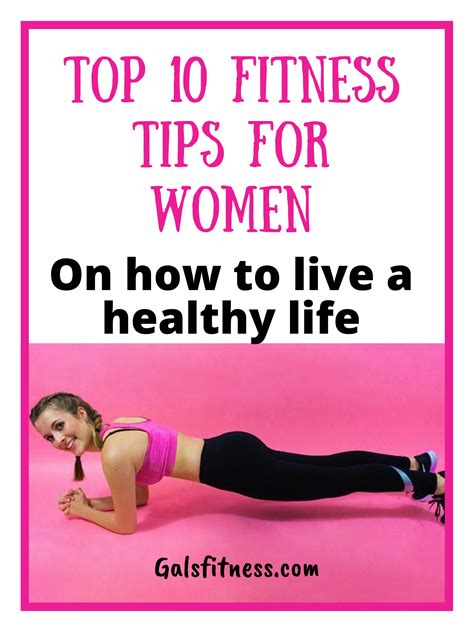 Top 10 Fitness Tips For Women On How To Live A Healthy Life Gals