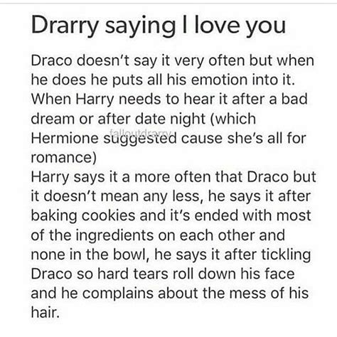 Drarry Saying I Love You