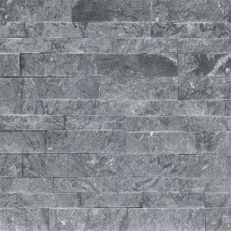 Msi Glacial Black Ledger Panel 6 In X 24 In Natural Marble Wall Tile