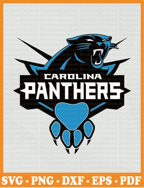 Carolina Panthers Nfl Svg 06 Svg Dxf Cricut Silhouette Cut Etsy
