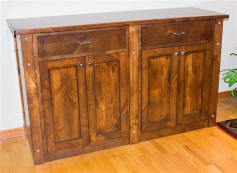Rustic sideboard / buffet table. Hand Made Rustic Alder Custom Buffet Table by Brushbacks ...