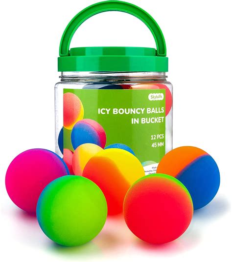 Buy Icy Hi Bounce Balls 45 Mm In A Jar 12 Pcs Entervending