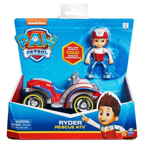 Paw Patrol Ryders Rescue Atv Vehicle With Figure Playset For Ages 3