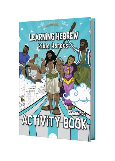 Learning Hebrew Bible Heroes Activity Book Paperback Bible Pathway