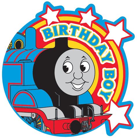 Thomas And Friends Birthday Boy Jumbo Badge Partyrama Clipart Best