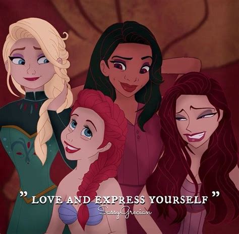 Elsa Ariel Tiana And Megara Disney Divas Disney Princess Comics