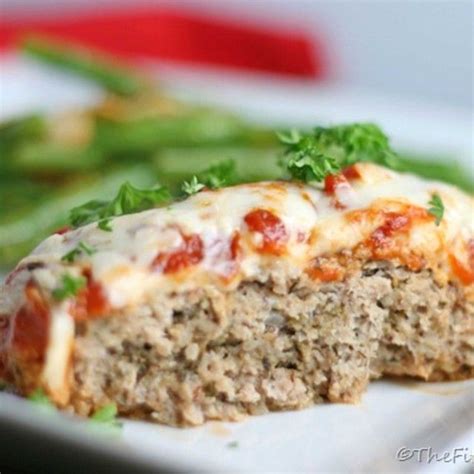 You will never miss the fat. Chicken Parmesan Meatloaf | Recipe | Parmesan meatloaf ...