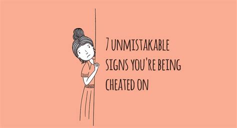 7 Unmistakable Signs Youre Being Cheated On Relationship Rules