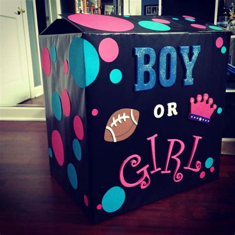 Our Gender Reveal Box Husband Made The Entire Thing Ready For The