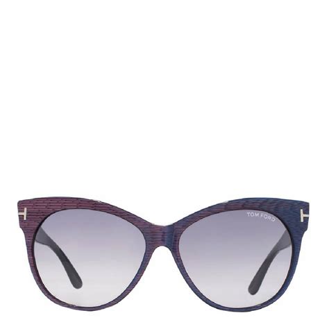 Women S Dark Purple Tom Ford Sunglasses 57mm Brandalley