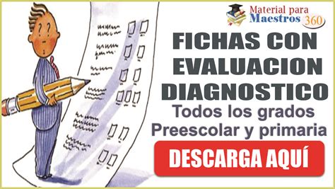 Fichas Con EvaluaciÓn De Diagnostico Para Todos Los Grados Preescolar Y