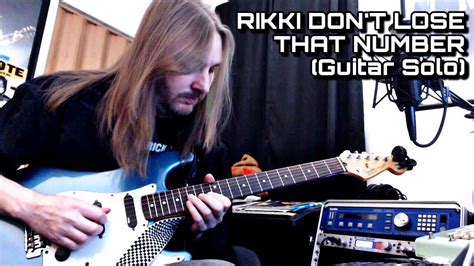 Rikki Don T Lose That Number Guitar Solo Youtube