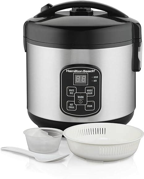 Hamilton Beach 37518 Rice Cooker 4 Cups Uncooked Resulting In 8 Cups