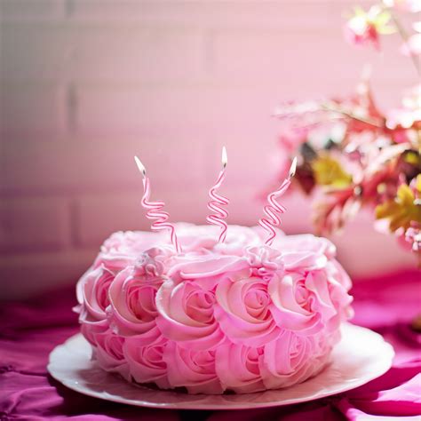 Free Download Pink Birthday Cake Ultra Hd Desktop Background Wallpaper