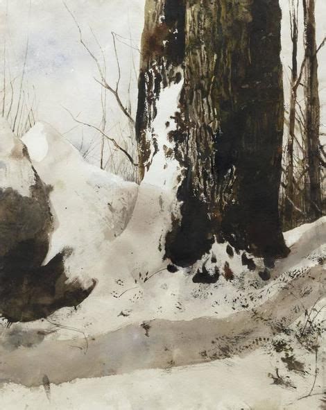 Andrew Wyeth Undersnow 1977 Watercolor And Dry Brush On Artstack