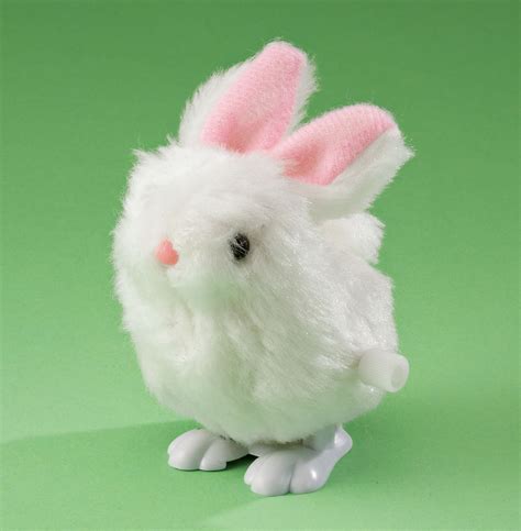 Fuzzy Bunny Wind Up Ebay