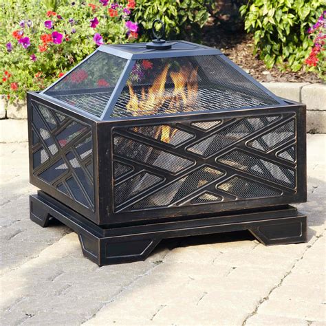 Cayden 30 outdoor propane fire pit. Pleasant Hearth Martin Wood Burning Fire Pit & Reviews ...