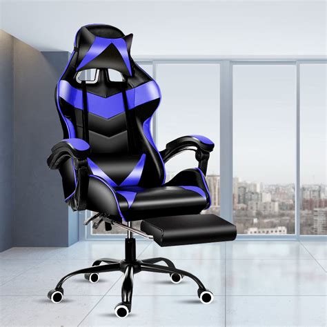 Leather Ergonomic Officegaming Chair With Swivel Lifting Tailored