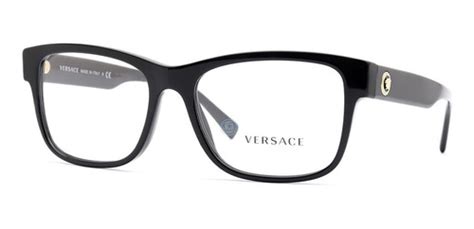 Lentes Versace Ve3266 Gb1 Negro Oftalmico Caballero Original Meses