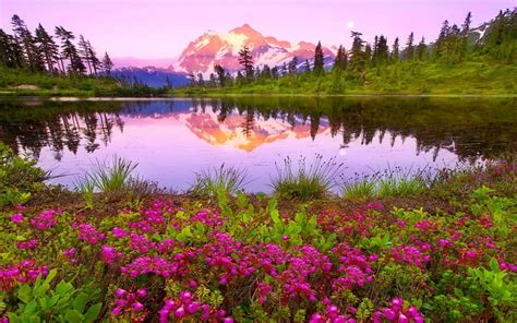 Mountain Paradise Nature Colorful Lake Sky 1280x960 Hd Wallpaper 18493