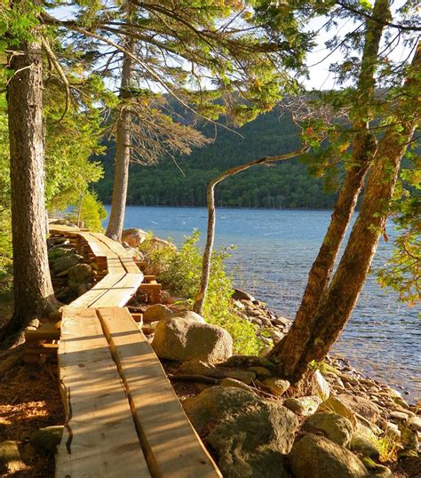 Acadia National Park Jordan Pond Path Maine Trail Finder