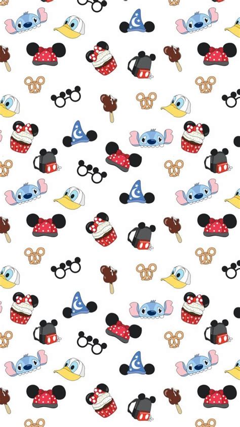 Download Disney Pattern With Random Characters Wallpaper